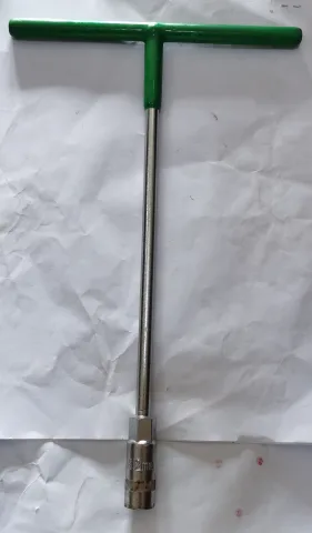 T SPANNER WITH RUBBER 8 WHITE