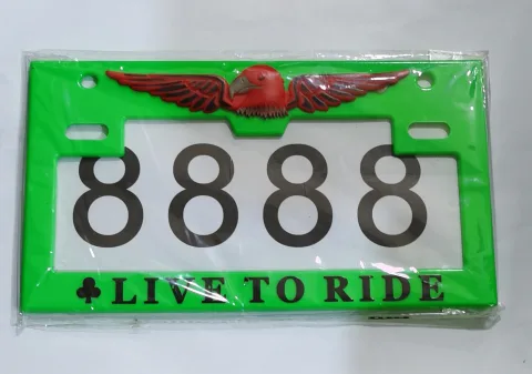 PLATE NO  PLASTIC LIVE TO RIDE
